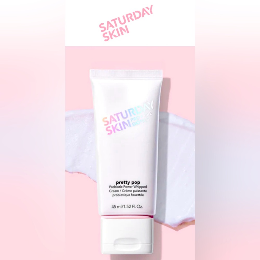 Saturday Skin PRETTY POP Probiotic Power Whipped Cream, 1.52 fl oz, NIB